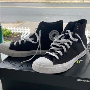 Converse Classic Black and White High-Tops All Star II
